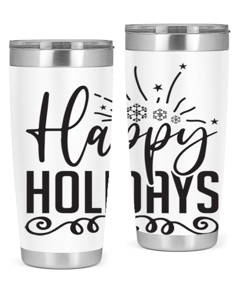 Happy holidays 137#- winter- Tumbler
