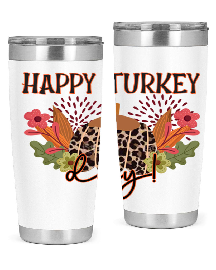 Happy turkey day 253#- fall- Tumbler