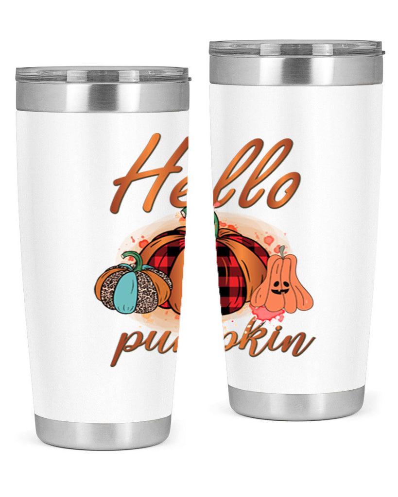 Hello Pumpkin 284#- fall- Tumbler