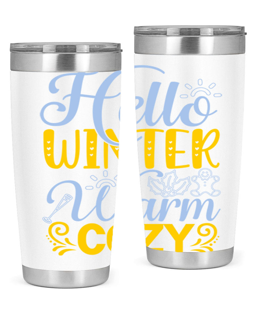 Hello winter warm cozy166#- winter- Tumbler