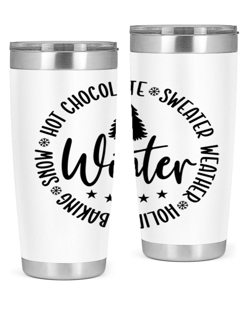 Hot Chocolate Sweater Weather Holiday Baking Snows196#- winter- Tumbler