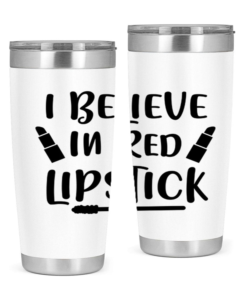 I Believe In Red Lipstick 104#- fashion- Cotton Tank