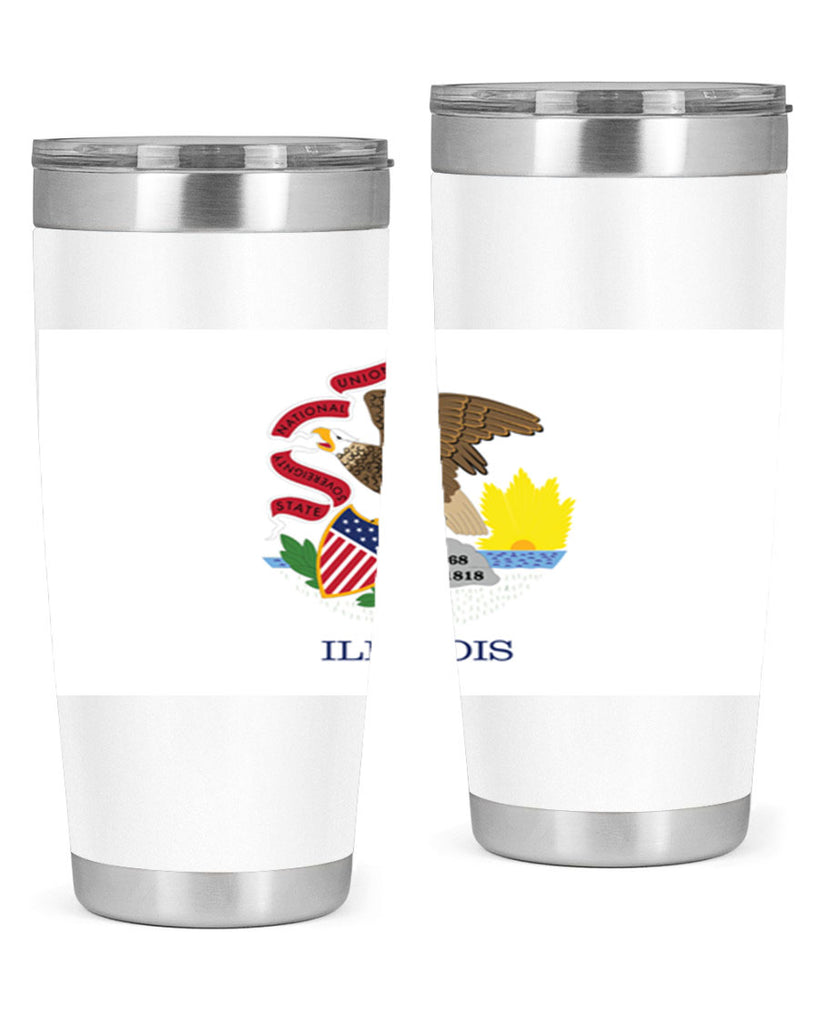 Illinois 39#- Us Flags- Tumbler