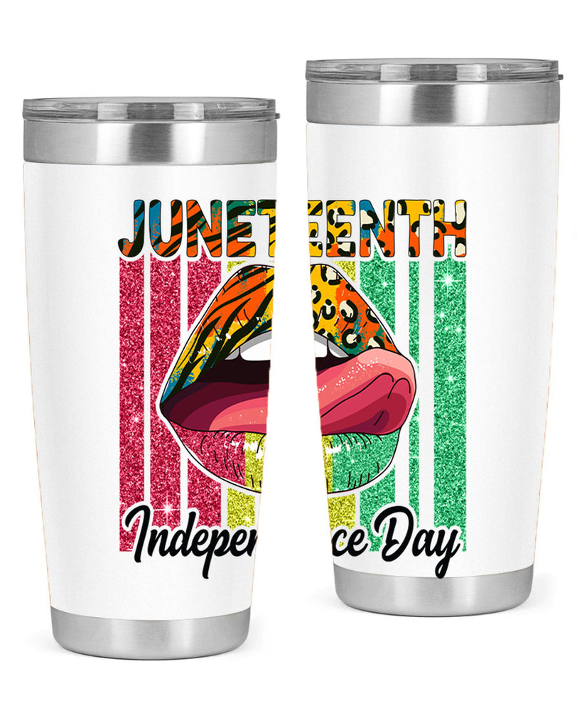 Juneteenth Independence Day Sexy Lip Png 11#- Juneteenth- tumbler