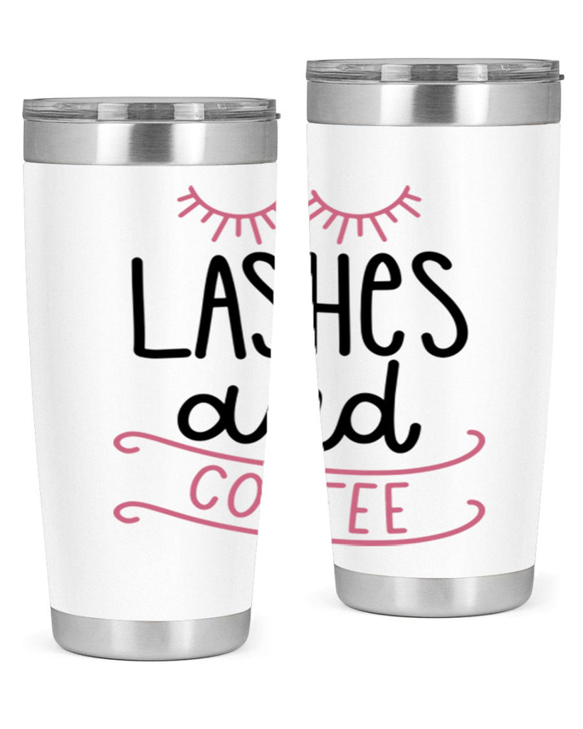 Lashes and Coffee Style 68#- make up- Tumbler