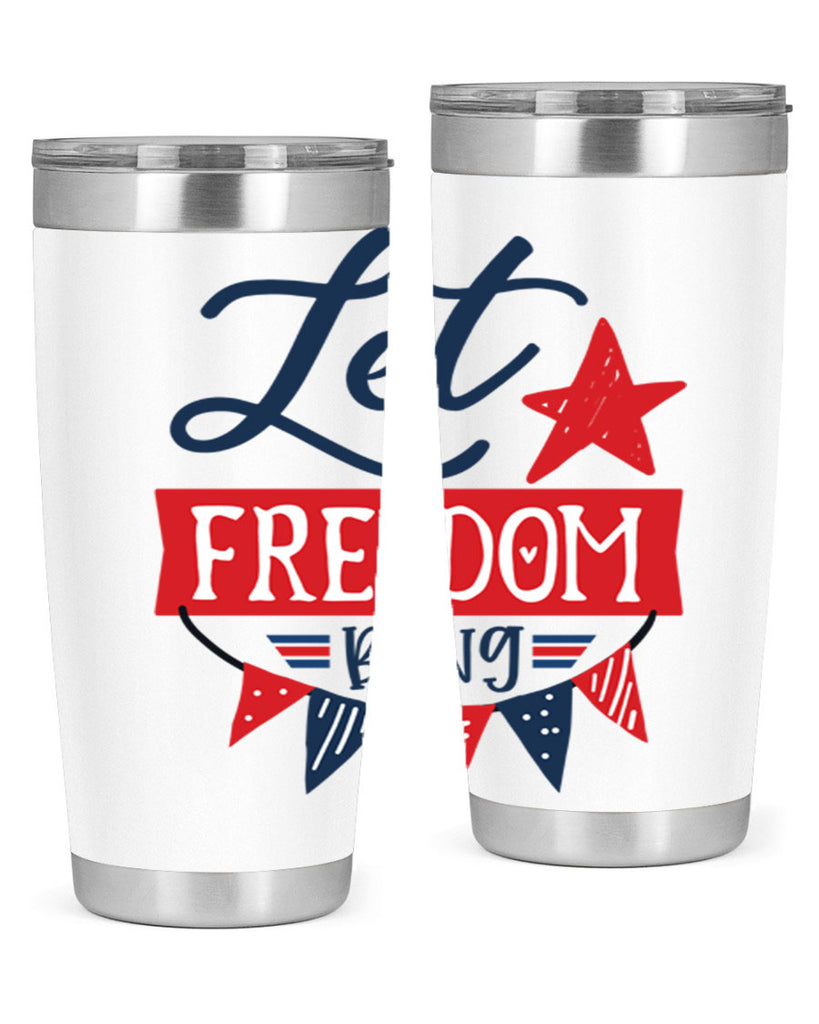 Let freedom bling Style 78#- Fourt Of July- Tumbler