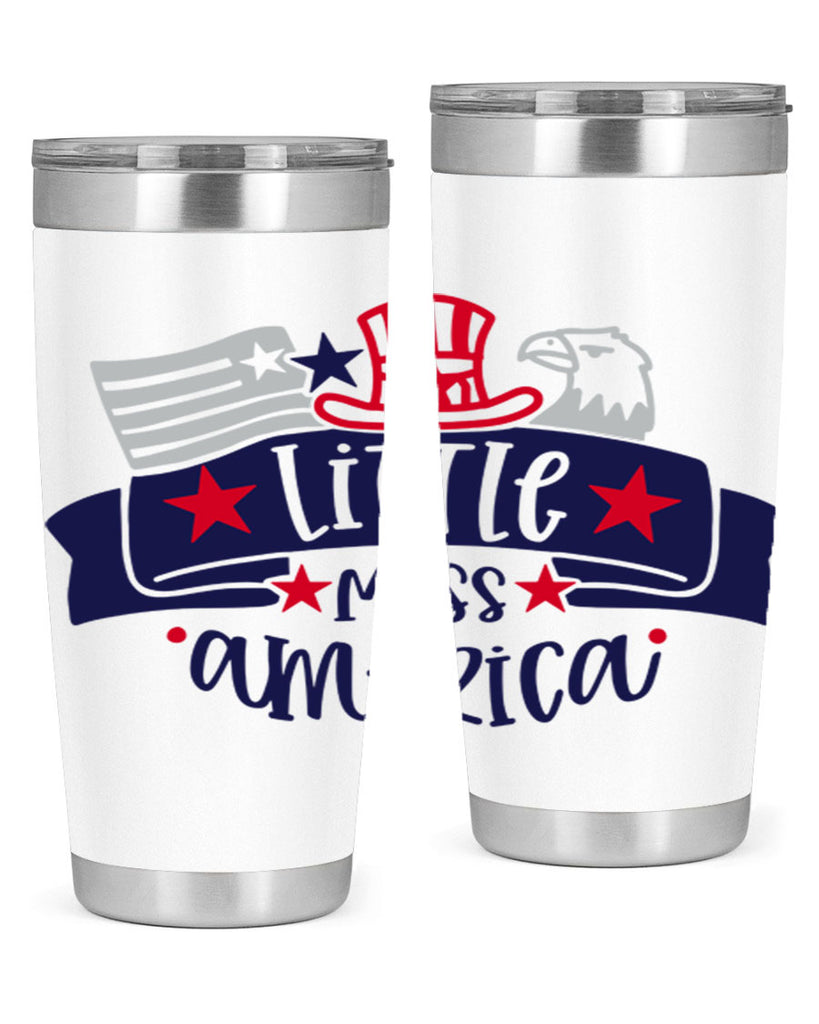 Little Miss America Style 162#- Fourt Of July- Tumbler