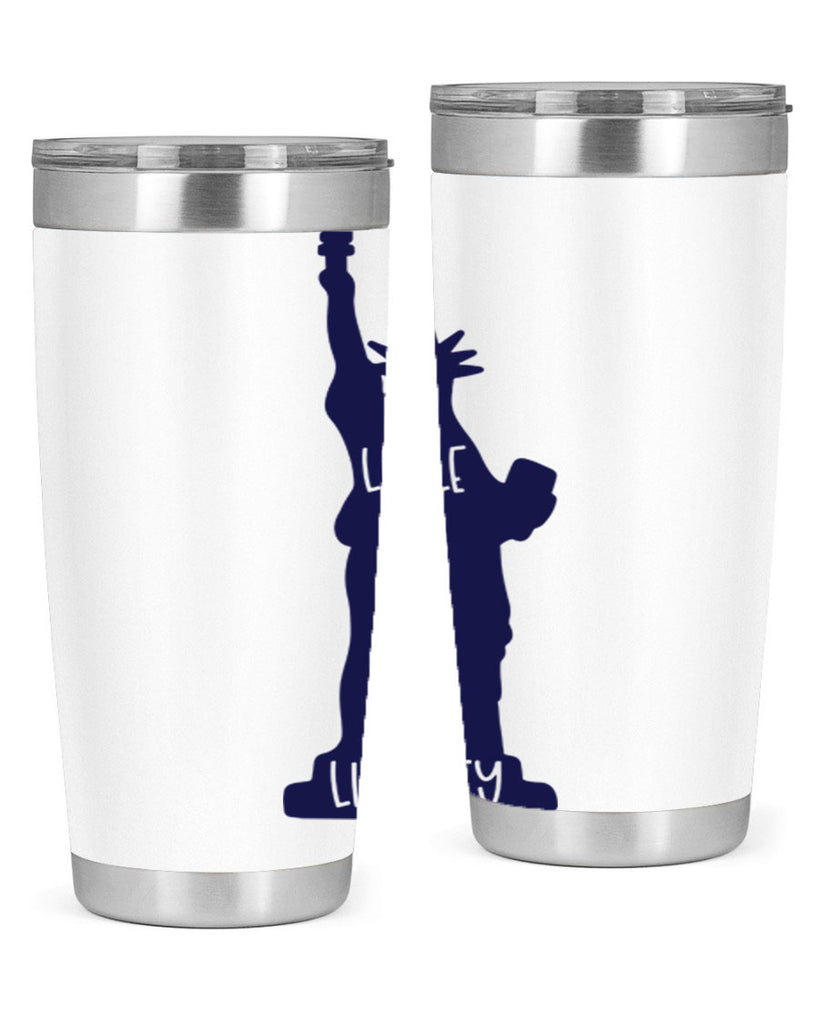 Little Miss Liberty Style 163#- Fourt Of July- Tumbler