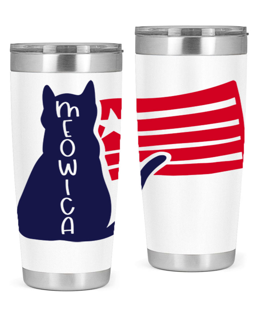 Meowica Style 166#- Fourt Of July- Tumbler