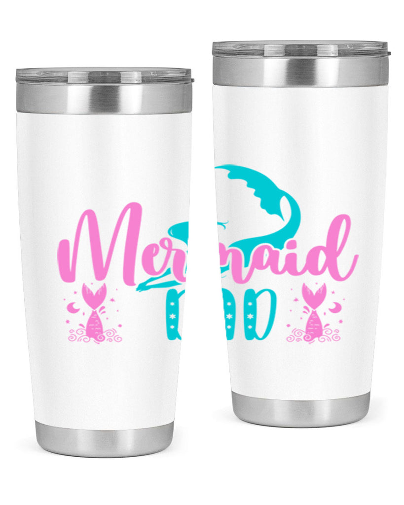 Mermaid Dad 356#- mermaid- Tumbler