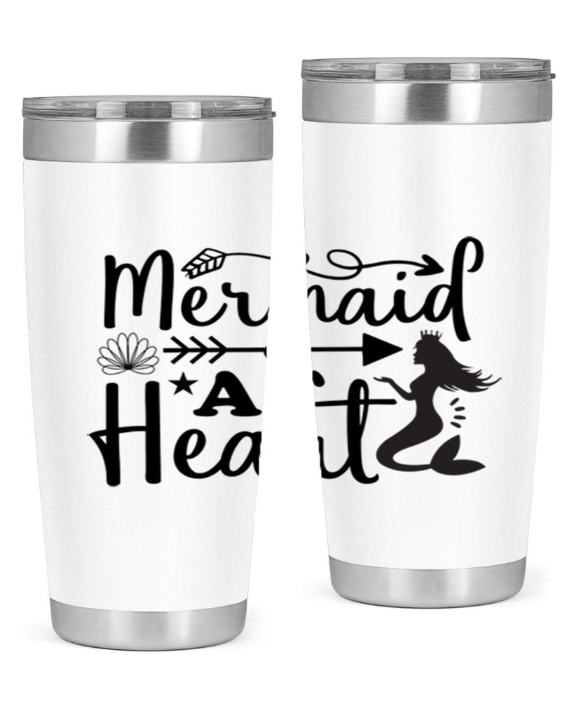 Mermaid at Heart design 397#- mermaid- Tumbler