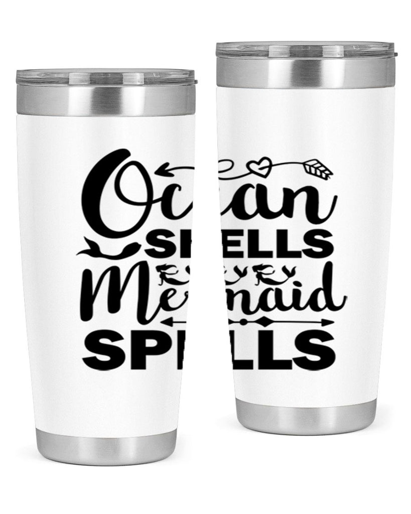 Ocean Shells Mermaid Spells 521#- mermaid- Tumbler
