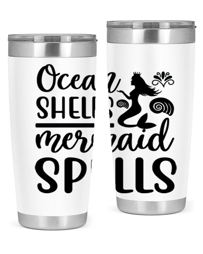 Ocean shells mermaid spells 522#- mermaid- Tumbler