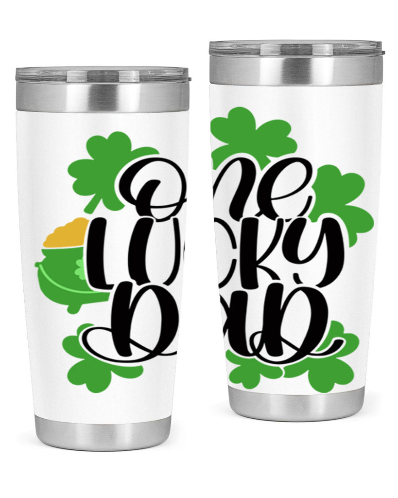 One Lucky Dad Style 43#- St Patricks Day- Tumbler