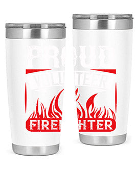 Proud Volunteer Firefighter Style 35#- volunteer- Tumbler