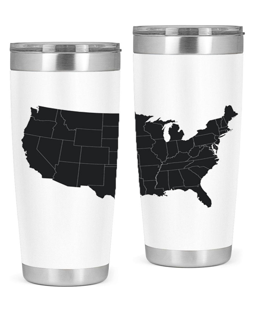 Separate Color Map Style 71#- Fourt Of July- Tumbler