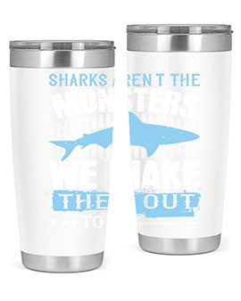 Sharks arent the monsters we make them out to be Style 26#- shark  fish- Tumbler