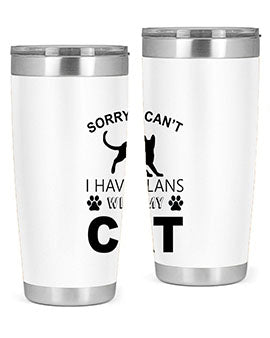 Sorry I Cant Style 116#- cat- Tumbler