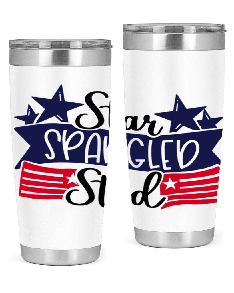 Star Spangled Stud Style 173#- Fourt Of July- Tumbler