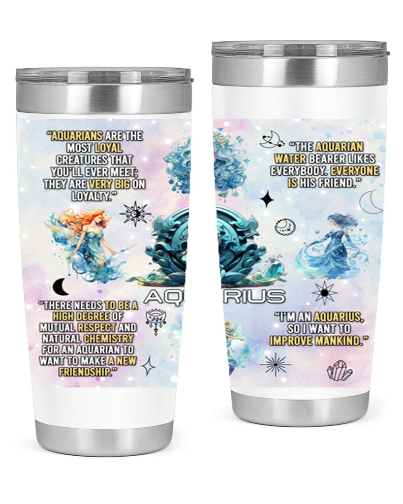 StraightAquarius 468#- zodiac- Tumbler