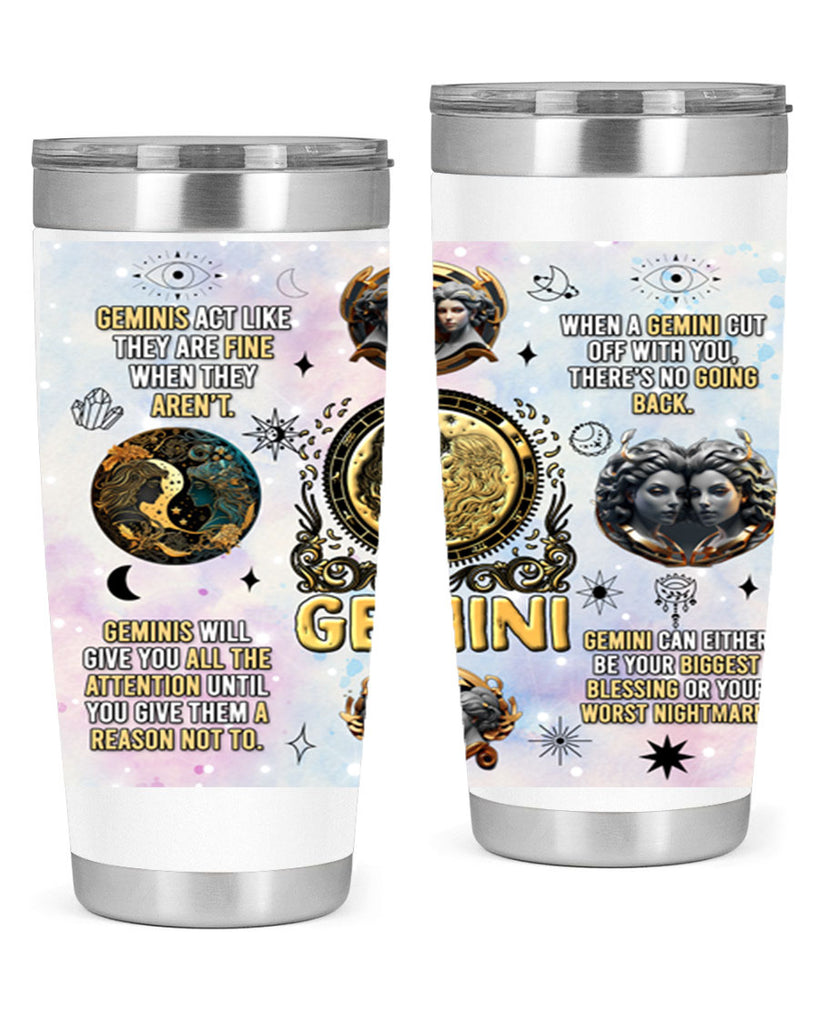 StraightGemini 472#- zodiac- Tumbler