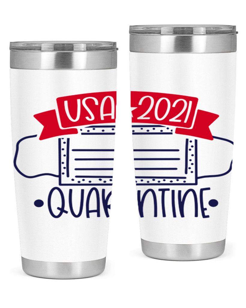 USA Quarentine Style 183#- Fourt Of July- Tumbler
