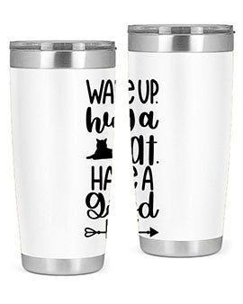Wake Up Hug A Cat Style 108#- cat- Tumbler