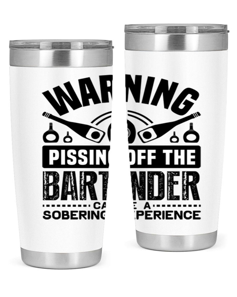 Warning Style 10#- bartender- tumbler