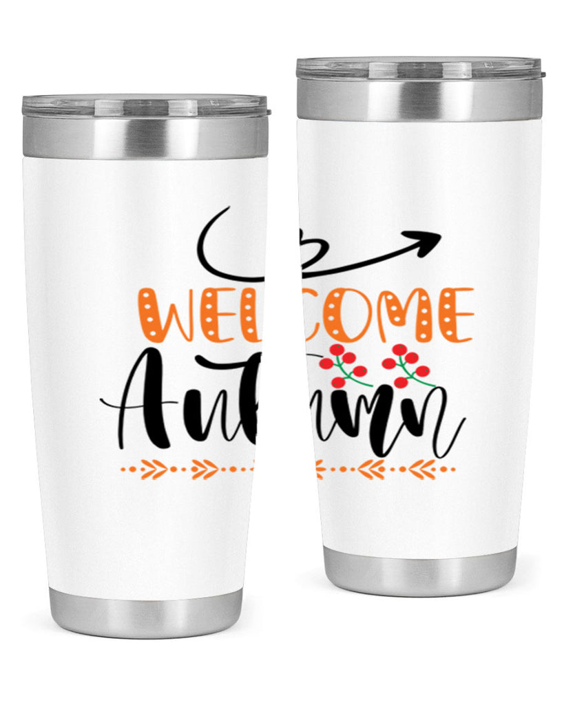 Welcome Autumn 628#- fall- Tumbler