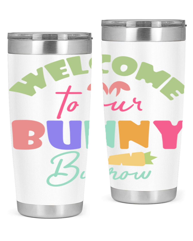 Welcome to our bunny burrow588#- spring- Tumbler