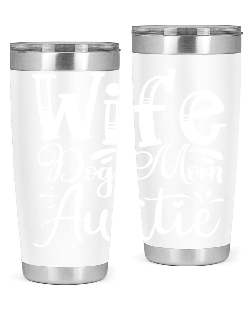 Wife Dog Mom Auntie Style 7#- aunt- Tumbler