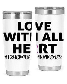 alzheimers awareness style 77#- alzheimers- Tumbler