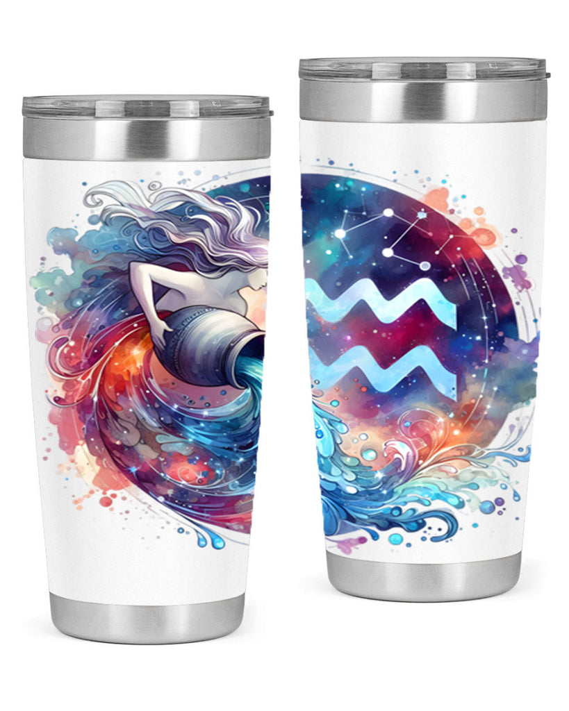 aquarius 90#- zodiac- Tumbler