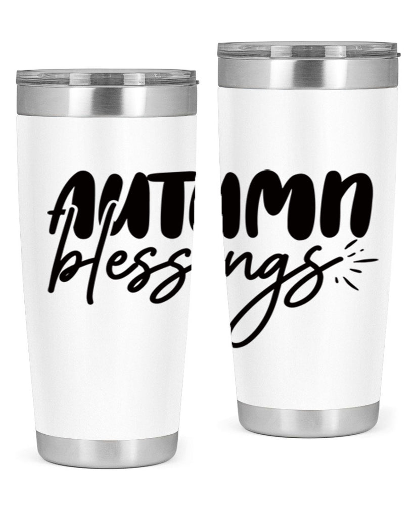 autumn blessings 65#- thanksgiving- Tumbler