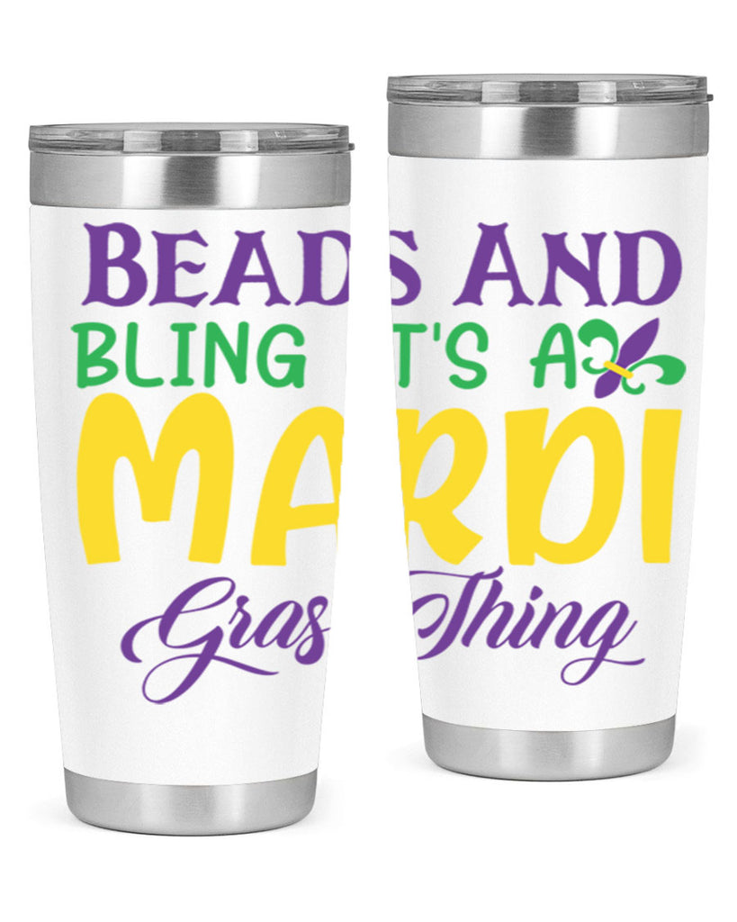 beads and bling its a mardi gras thing 86#- mardi gras- Tumbler