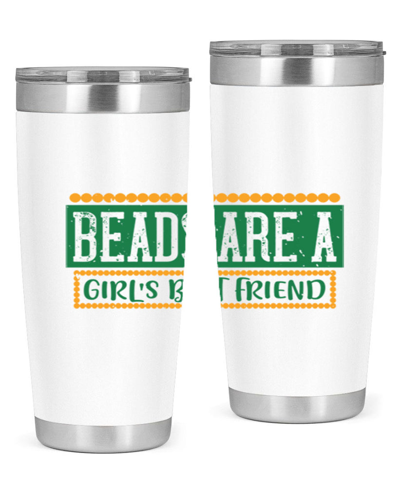 beads are a girls best friend 29#- mardi gras- Tumbler