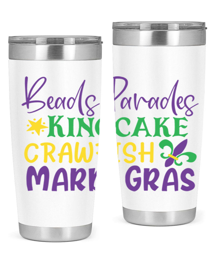 beads parades kingcake crawfish mardi gras 85#- mardi gras- Tumbler