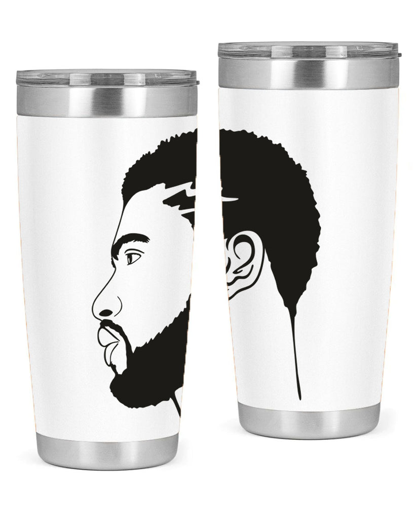 beardman 52#- black men - boys- tumbler