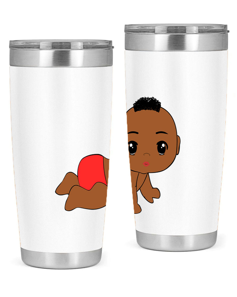 black baby boy 5#- black men - boys- tumbler