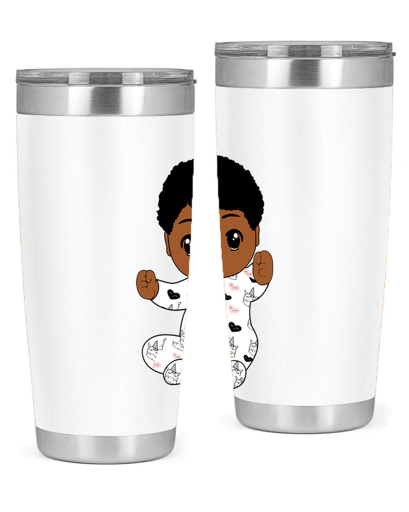 black baby boy 8#- black men - boys- tumbler