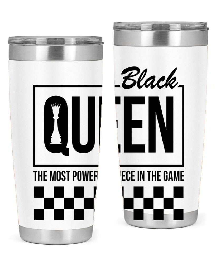 black queen chess checkered 221#- black words phrases- Cotton Tank