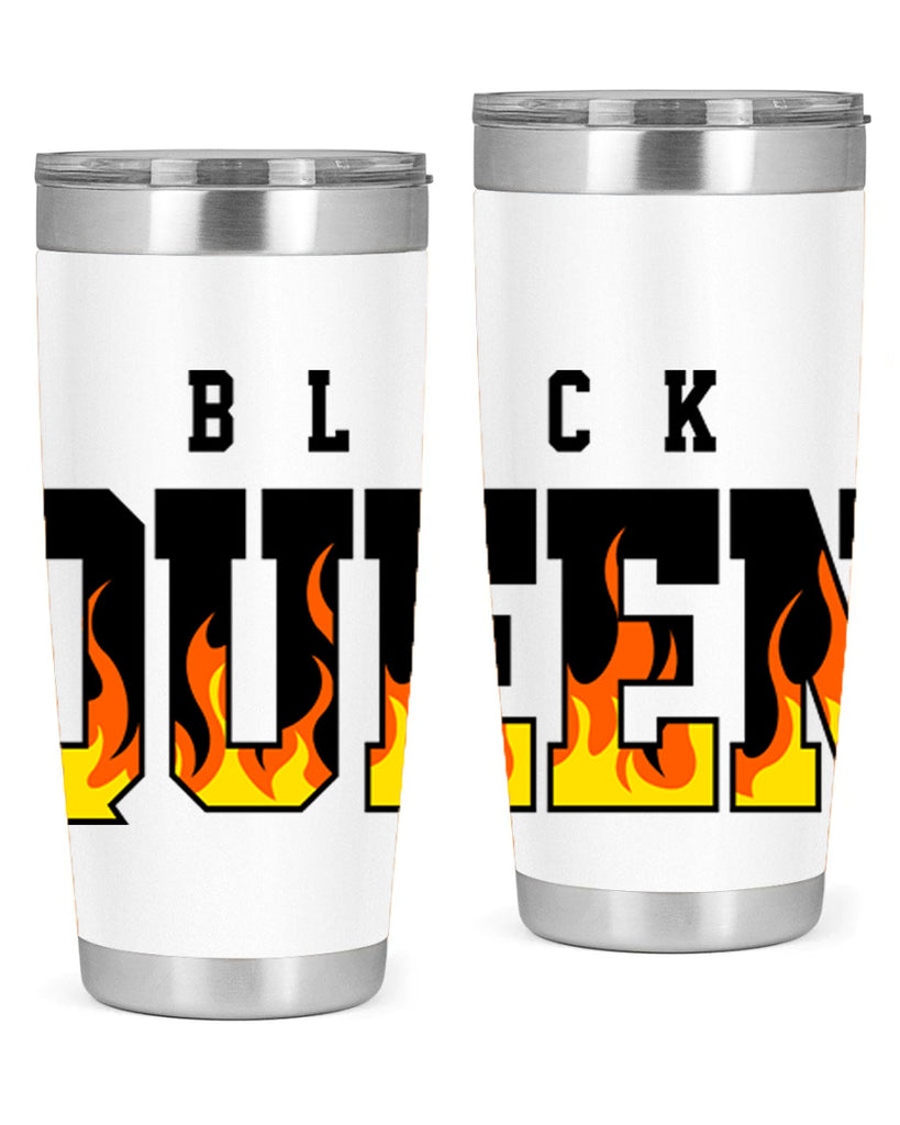 black queen flames 220#- black words phrases- Cotton Tank