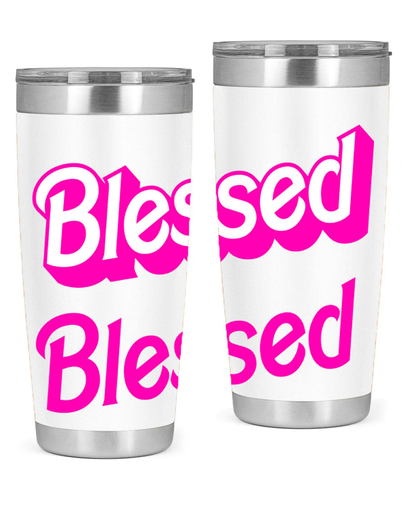 blessed barbie 193#- black words phrases- Cotton Tank