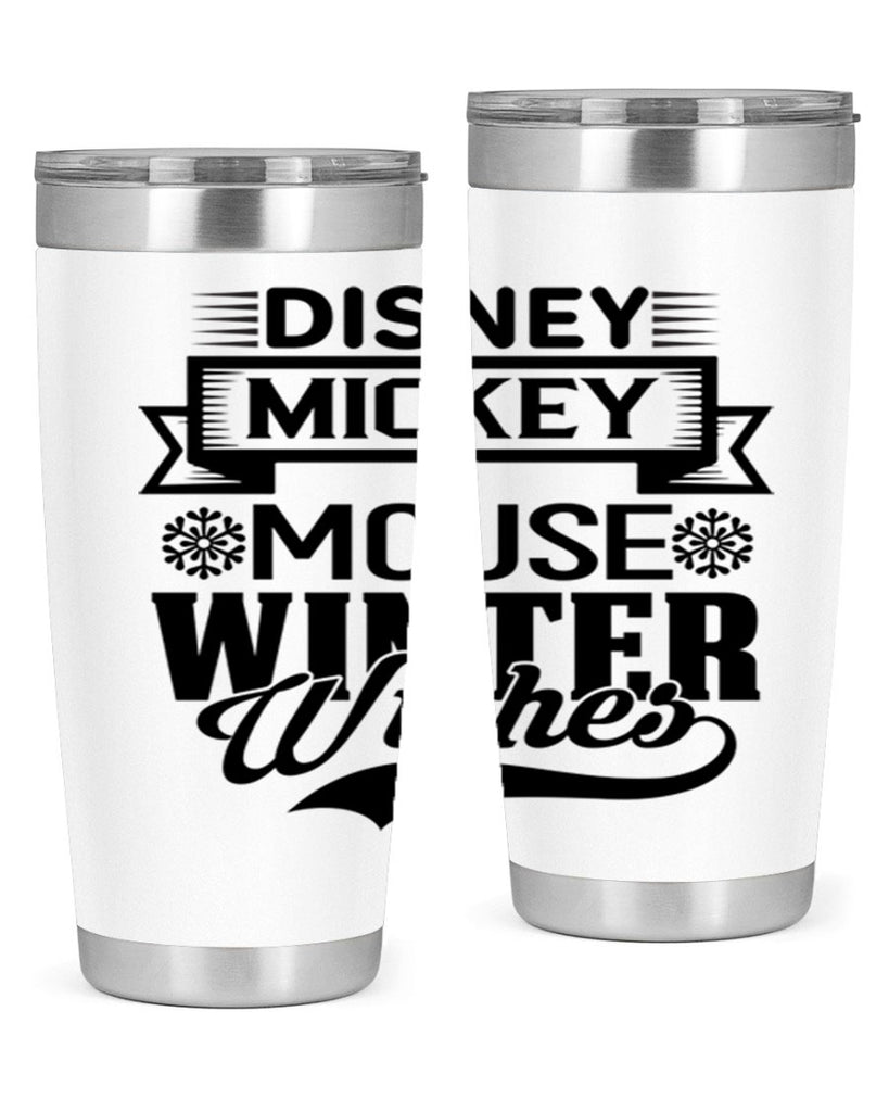 disney mickey mouse winter wishes 93#- winter- Tumbler