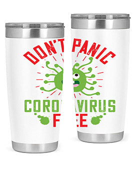 dont panic coronavirus free Style 43#- corona virus- Tumbler