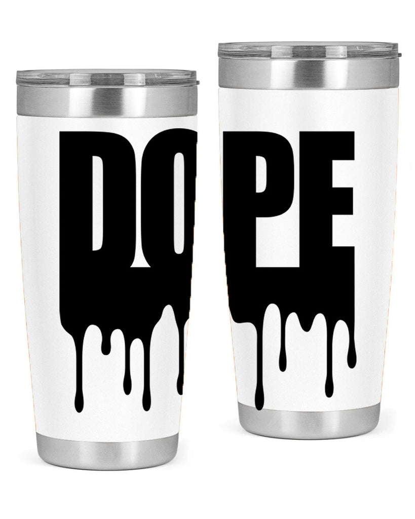 dope drip 166#- black words phrases- Cotton Tank