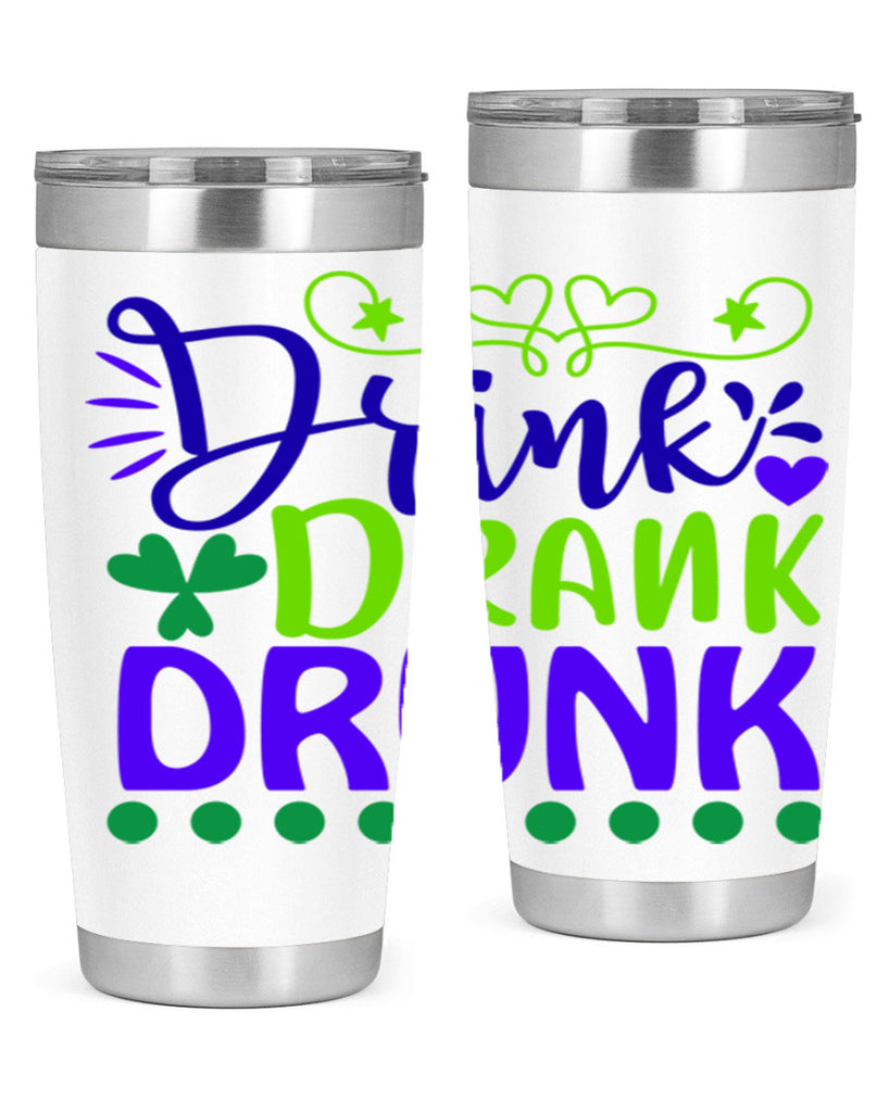 drink drank drunk 22#- mardi gras- Tumbler