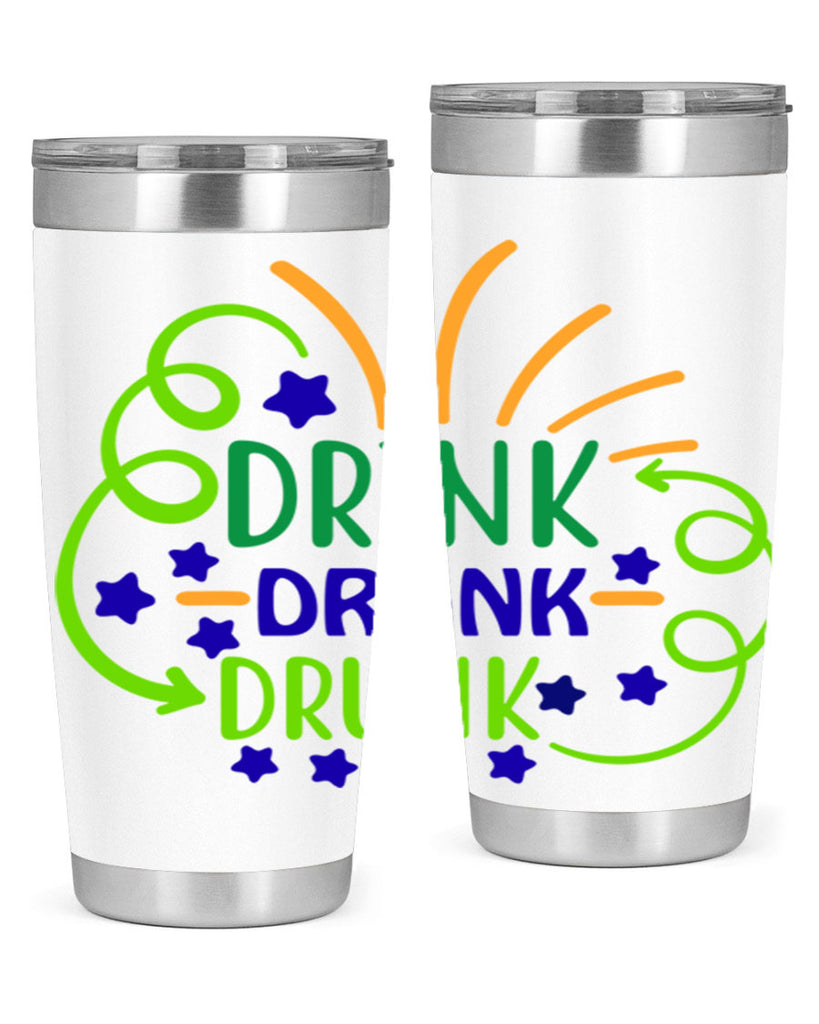 drink drank drunk 23#- mardi gras- Tumbler