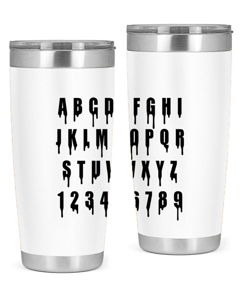 drip font 164#- black words phrases- Cotton Tank