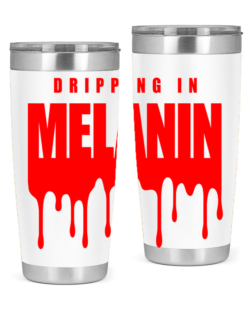 dripping in melanin 161#- black words phrases- Cotton Tank